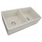 Nantucket Sinks Double Bowl Farmhouse Fireclay Sink with Shabby Straw Finish FCFS3318D-ShabbyStraw - alternate 2